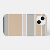 Coque Pour iPhone 14 Rayures beige (Verso Horizontal)