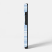 Coque Pour iPhone 14 Rayures bleu bébé (Côté gauche)