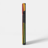 Coque Pour iPhone 14 rayures brisées et bois (Côté gauche)