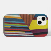 Coque Pour iPhone 14 rayures brisées et bois (Verso Horizontal)