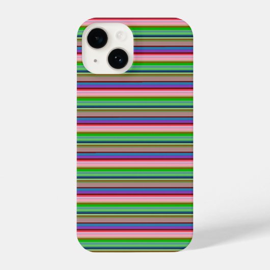 Coque Pour iPhone 14 Rayures colorées chaudes (Verso)