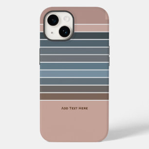 Coque Pour iPhone 14 Rayures de couleur terreuse atténuées