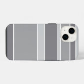 Coque Pour iPhone 14 Rayures grises (Verso Horizontal)