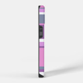 Coque Pour iPhone 14 Rayures lilas (Côté droit)