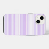 Coque Pour iPhone 14 Rayures lilas (Verso Horizontal)
