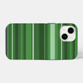 Coque Pour iPhone 14 Rayures vertes (Verso Horizontal)