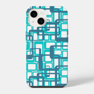 Coque Pour iPhone 14 Rectangles Modernes Ouverts de Milieu de Siècle