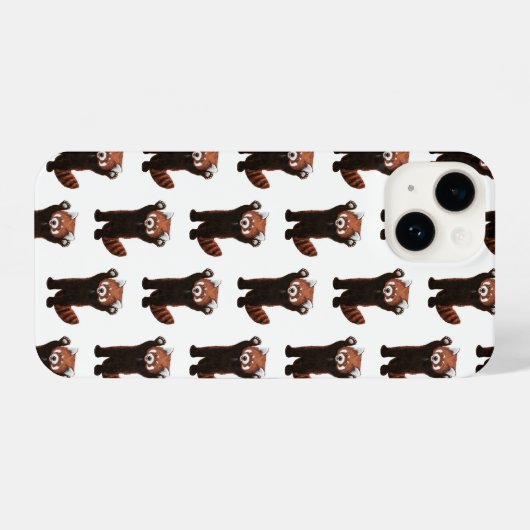Coque Pour iPhone 14 Red Panda iPhone Case (Verso Horizontal)