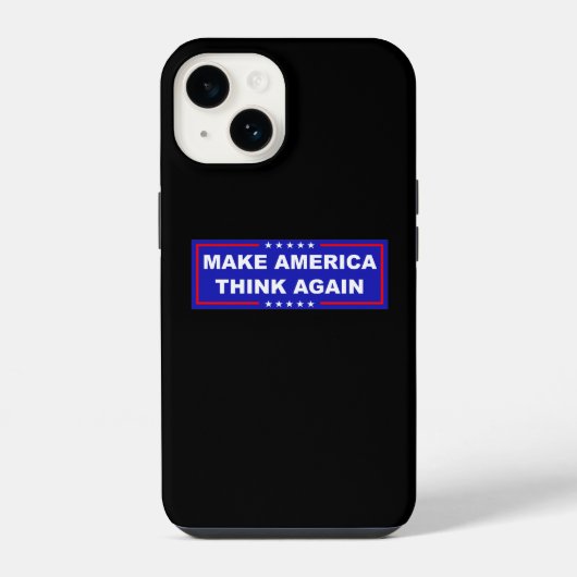 Coque Pour iPhone 14 Refaisons penser à l'Amérique (Verso)