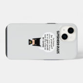Coque Pour iPhone 14 Règles de super-héros (Verso Horizontal)