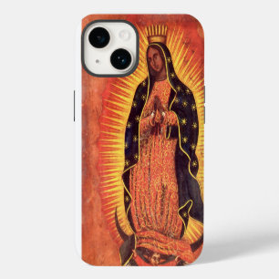 Coque Pour iPhone 14 Religion vintage Vierge Marie Notre-Dame de Guadal