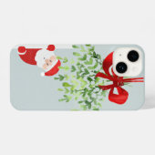 Coque Pour iPhone 14 Rencontrez-moi sous Mistletoe Fun Christmas Père N (Verso Horizontal)