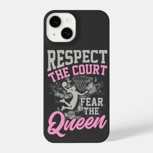 Coque Pour iPhone 14 Respect The Court Fear The Queen  (Verso)