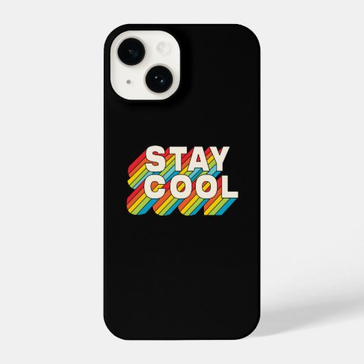 Coque Pour iPhone 14 Rester Cool (Verso)