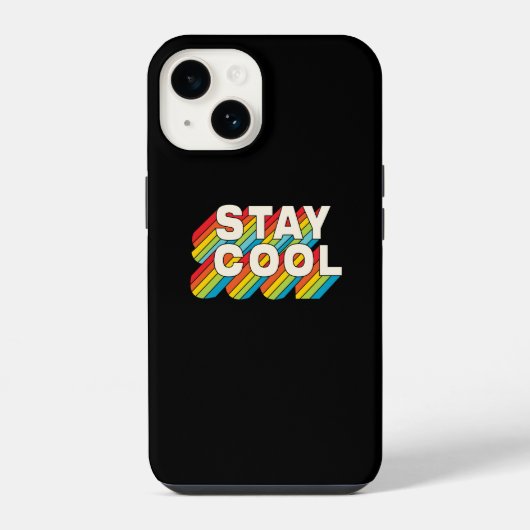 Coque Pour iPhone 14 Restez Cool (Verso)