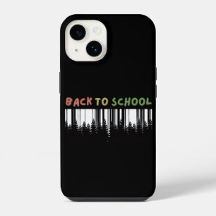 Coque Pour iPhone 14 Retour à l'école avec une touche d'arbres sauvages