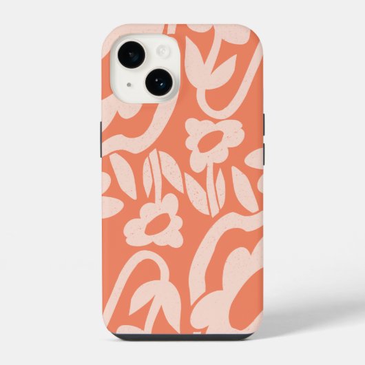 Coque Pour iPhone 14 Retro Bloom (Verso)