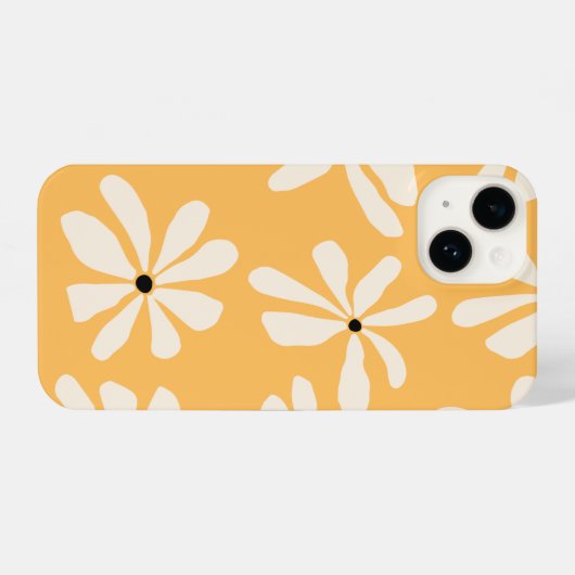 Coque Pour iPhone 14 Retro Daisy Delight coque iphone (Verso Horizontal)