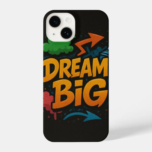 Coque Pour iPhone 14 Rêver grand (Verso)