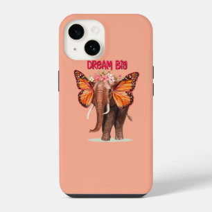 Coque Pour iPhone 14 Rêver Gros Comme Un Inspirationnel Éléphant