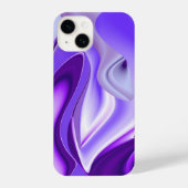 Coque Pour iPhone 14 Rêves arc-en-ciel à fleurs violettes (Verso)