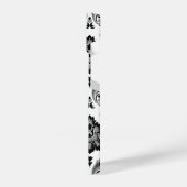 Coque Pour iPhone 14 Rococo Damask Pattern Grey Black White (Côté gauche)