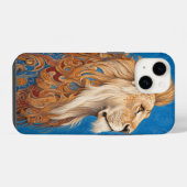 Coque Pour iPhone 14 🦁 🔵 Roi Azure (Verso Horizontal)
