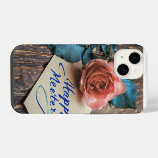 Coque Pour iPhone 14 Rose (Verso Horizontal)
