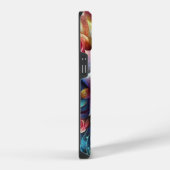 Coque Pour iPhone 14 Rose 3d Abstrait (Côté droit)