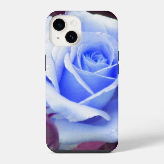 Coque Pour iPhone 14 Rose bleu pâle (Verso)