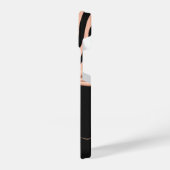 Coque Pour iPhone 14 Rose Gold Zebra Print (Côté gauche)