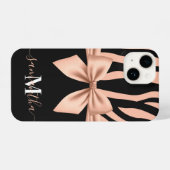Coque Pour iPhone 14 Rose Gold Zebra Print (Verso Horizontal)