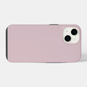 Coque Pour iPhone 14 Rose pastel uni  (Verso Horizontal)