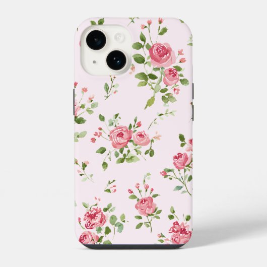 Coque Pour iPhone 14 Rose rose (Verso)