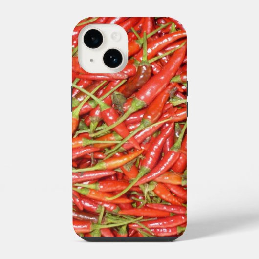 Coque Pour iPhone 14 rouge chaud 3 (Verso)