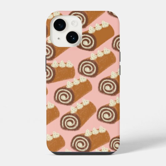 Coque Pour iPhone 14 Roulé au Chocolat (Verso)