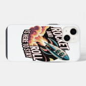 Coque Pour iPhone 14 Roulis de fusée  (Verso Horizontal)