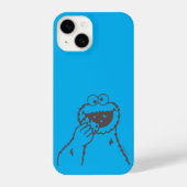 Coque Pour iPhone 14 Rue Sésame | Cookies Monster Bright (Verso)