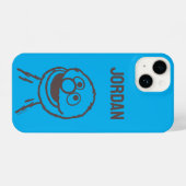 Coque Pour iPhone 14 Rue Sésame | Lumière de Grover | Ajouter Votre Nom (Verso Horizontal)