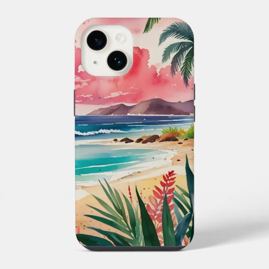 Coque Pour iPhone 14 Sables Dorés (Verso)