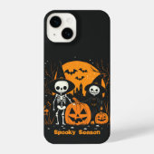 Coque Pour iPhone 14 Saceleton Halloween (Verso)