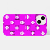 Coque Pour iPhone 14 Sacoche téléphonique Queen of Spades Chèques blanc (Verso Horizontal)