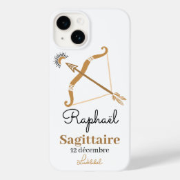 Coque Pour iPhone 14 Sagittaire - Signe du Zodiaque iPhone / coque ipad