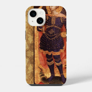 COQUE POUR iPhone 14 SAINT MICHAEL ARCHANGE AVEC DRAGON SUR VÉLIN ANCIE
