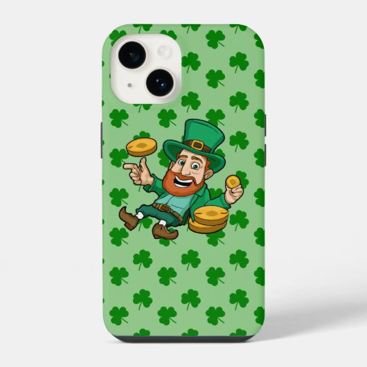 Coque Pour iPhone 14 Saint Patrick (Verso)