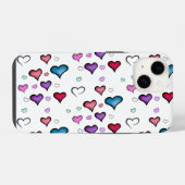 Coque Pour iPhone 14 Saint Valentin coeur iPhone 14 Coque (Verso Horizontal)