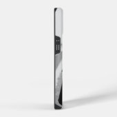 Coque Pour iPhone 14 Saint Valentin noir et blanc (Côté droit)