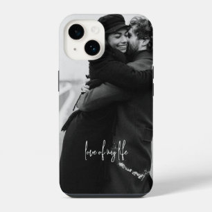Coque Pour iPhone 14 Saint Valentin noir et blanc
