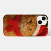 Coque Pour iPhone 14 Santa Cat iPhone Case (Verso Horizontal)