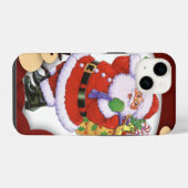 Coque Pour iPhone 14 Santa Claus (Verso Horizontal)